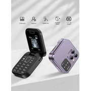 Up to 60% off Gifts Kcavykas Folding Flip Phone Double SIM Double Standby Mini Backup Phone New Arrivals Deals of the Day